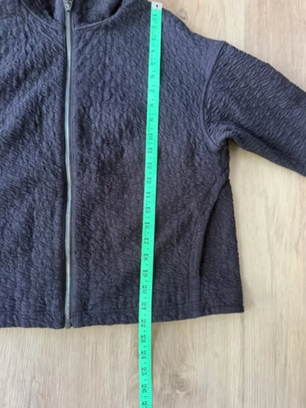 Lululemon Rippled Full Zip Jacket Black Sz 6
